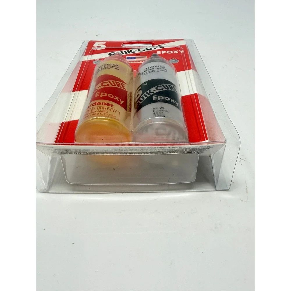 Bob Smith Industries Quik-Cure 5 Min Epoxy Unisex 4.5oz Red Black White BSI-201